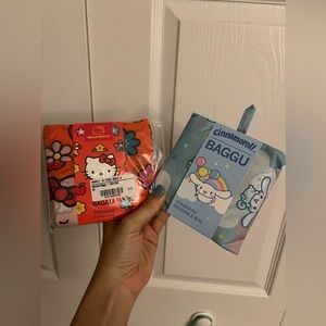 NWT BAGGU Standard Hello Kitty and Cinnamoroll
